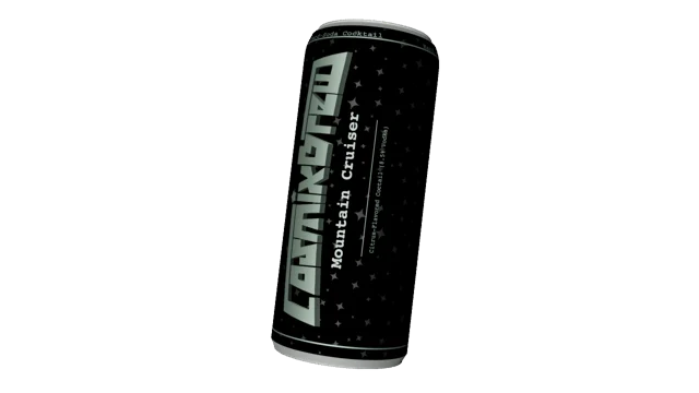 Original transparent rotating CosmixBrew can animation