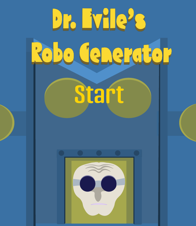 Original Dr. Evile game title screen with scientist illustration